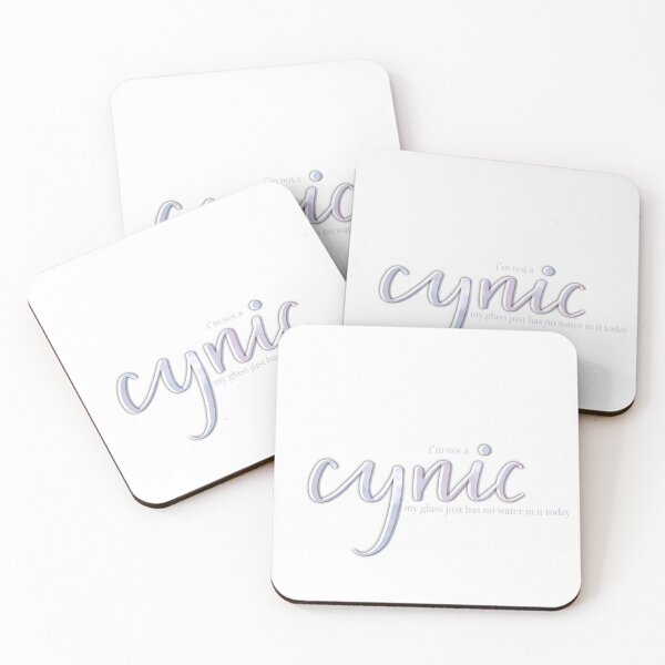 Item preview, I'm Not A Cynic Quote designed and sold by letteringolivia.