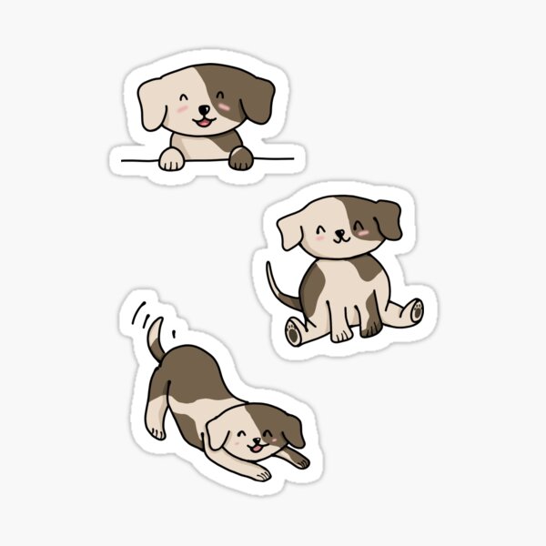 Cute Puppy sticker sheet Sticker
