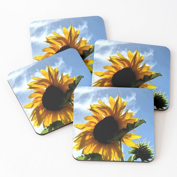 Item preview, Sunflower with Bee Heading Towards the Flower designed and sold by KishShop.
