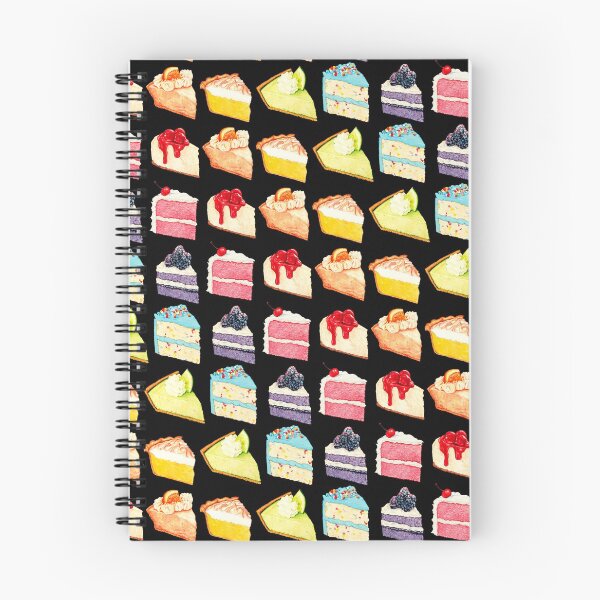 Item preview, Rainbow Cakes & Pies Pattern - Black designed and sold by Kelly  Gilleran.