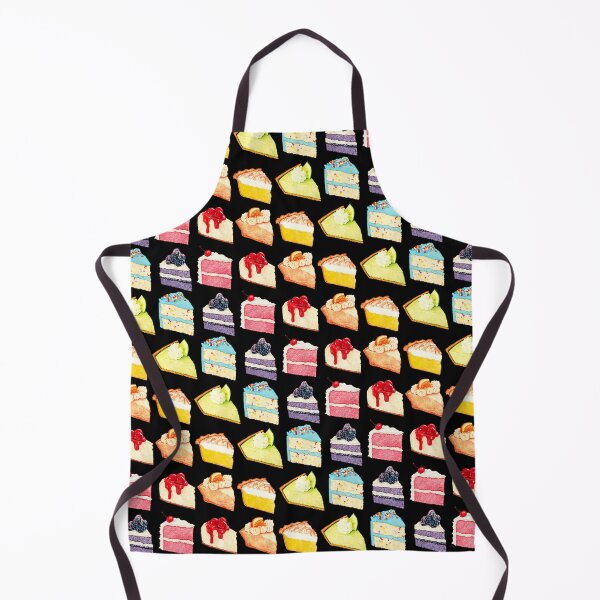 Item preview, Rainbow Cakes & Pies Pattern - Black designed and sold by Kelly Gilleran.