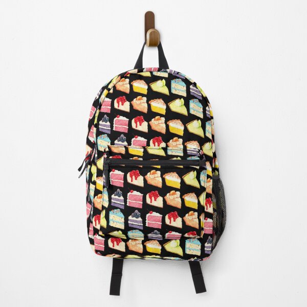Item preview, Rainbow Cakes & Pies Pattern - Black designed and sold by Kelly  Gilleran.