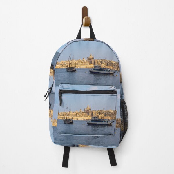 Item preview, Coastal landscape of Valletta with ships designed and sold by lena-maximova.