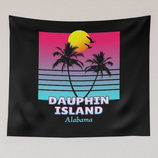 Item preview, Dauphin Island Alabama Summer Souvenir tshirt designed and sold by Alvamd.