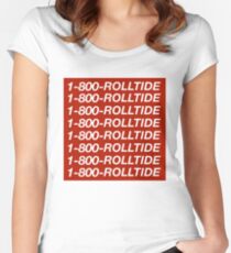 1-800-ROLLTIDE – University of Alabama Hotline Bling Women's Fitted Scoop T-Shirt