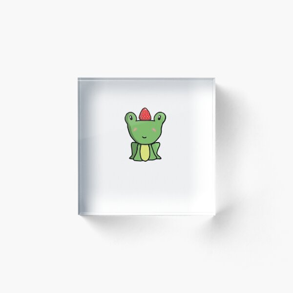 Strawberry Frog Acrylic Block