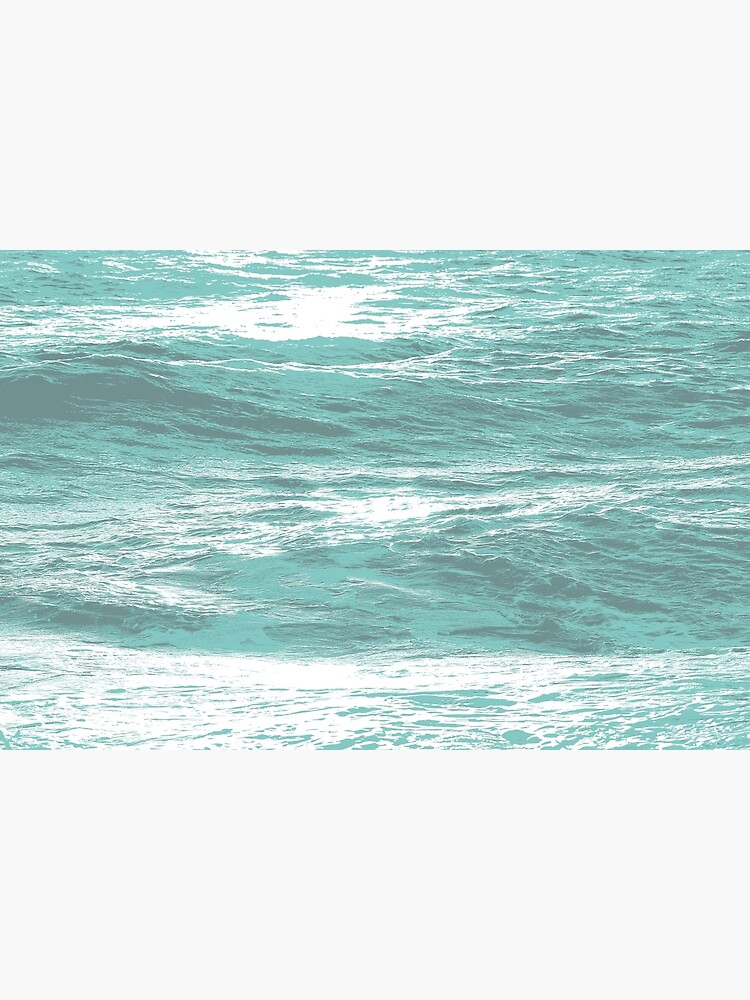 Ocean Swell Waves Teal Color 3 Color Abstract Wave Surfer Art Greeting Card By Rsaart Redbubble