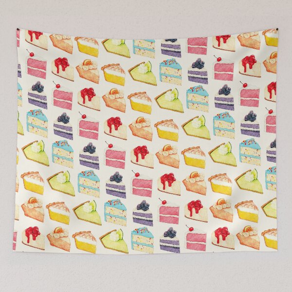 Item preview, Rainbow Cakes & Pies Pattern designed and sold by Kelly  Gilleran.