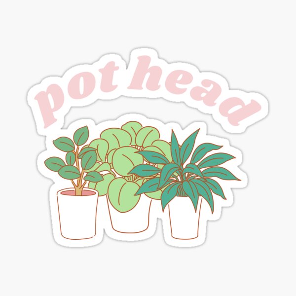 Pot Head Sticker