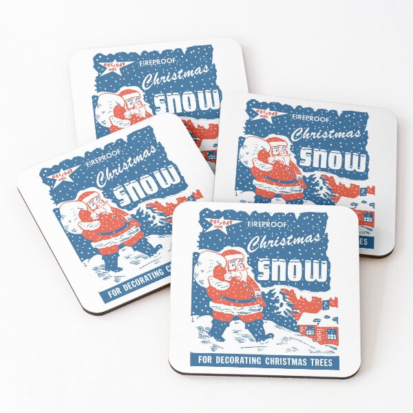 Item preview, FIREPROOF CHRISTMAS SNOW - CHRISTMAS ADVERT WITH SANTA designed and sold by ThrowbackAds.