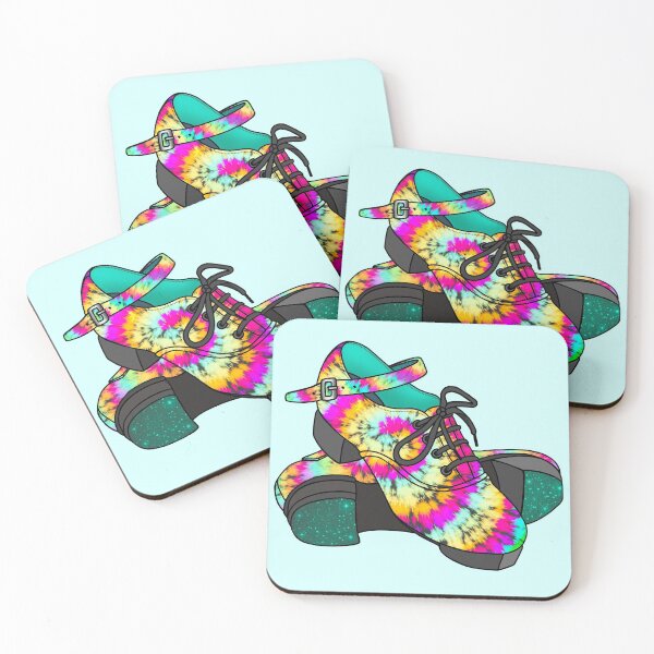 Item preview, Irish Dance Hard Shoes - Rainbow Tie Dye designed and sold by theBlueKazoo.