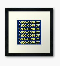 1-800-GOBLUE – University of Michigan Hotline Bling Framed Print