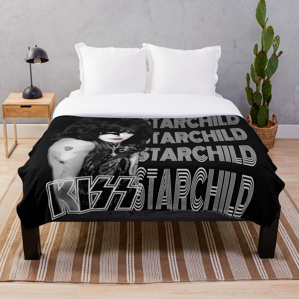 "KISS Starchild KISS Army V2 " Throw Blanket by SK22ARTDESIGN Redbubble