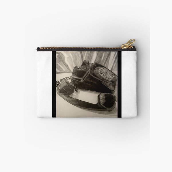 Item preview, Fine art print of a graphite drawing of a vintage telephone  designed and sold by valeriehannan.
