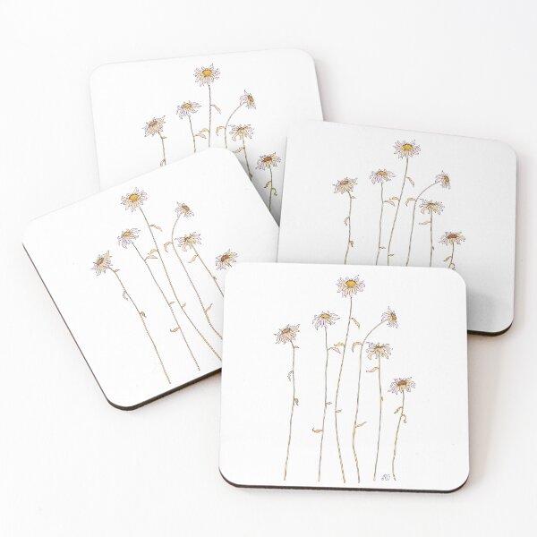 Item preview, Minimialist Daisies designed and sold by María Casas Watercolour Designs.