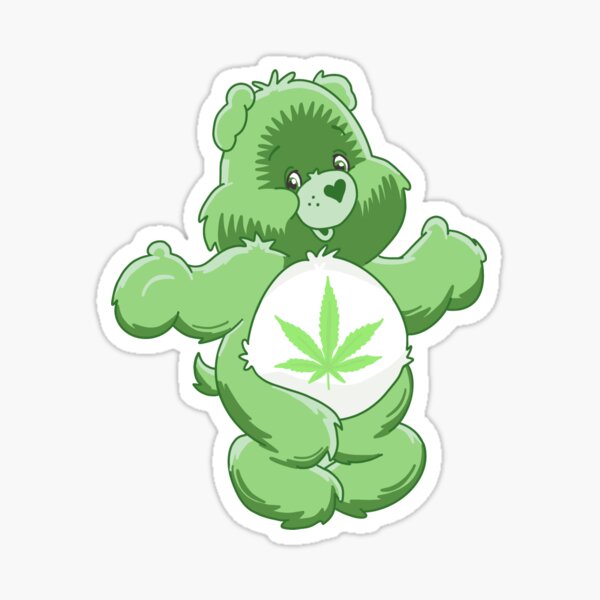 Green Bear Sticker