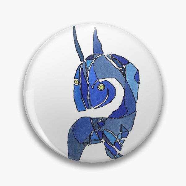 Item preview, small blue undefined animals designed and sold by grinsaure.