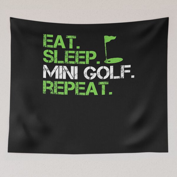 Item preview, Minigolf eat sleep saying designed and sold by Imutobi.