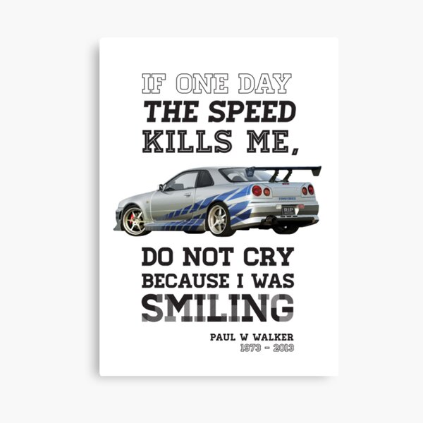 Paul Walker Fast and Furious 2 Picture Photo Print On Framed Canvas Wall Art 