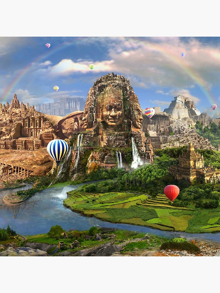 Valley Of The Temples - spiritual, peaceful temple art coexist by EPMattson