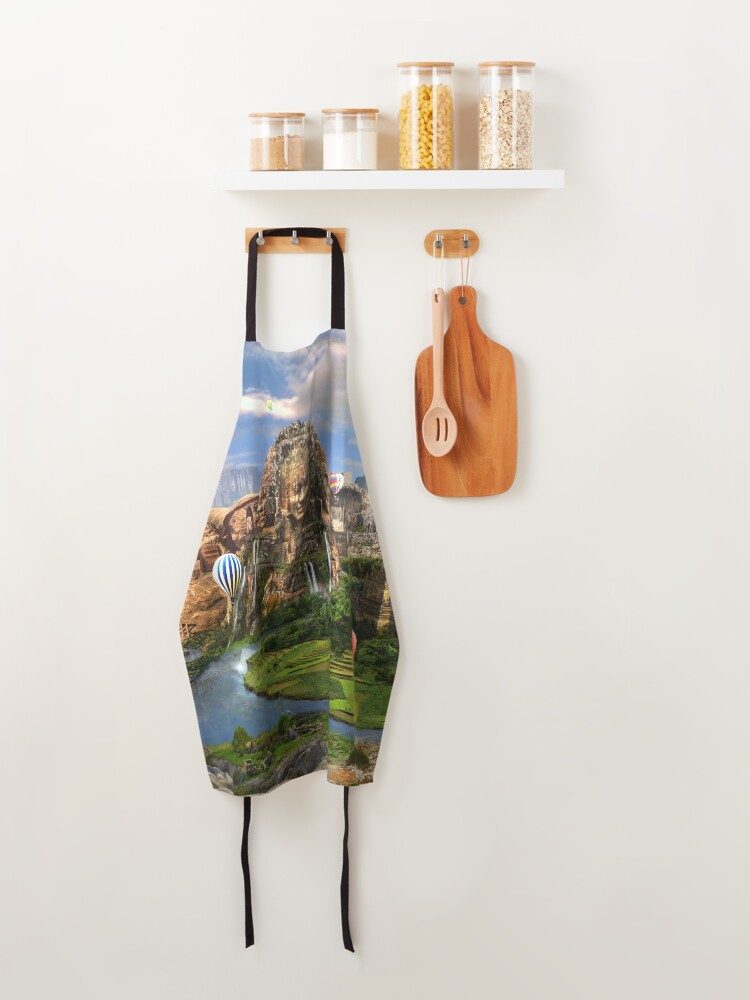 Alternate view of Valley Of The Temples - spiritual, peaceful temple art coexist Apron