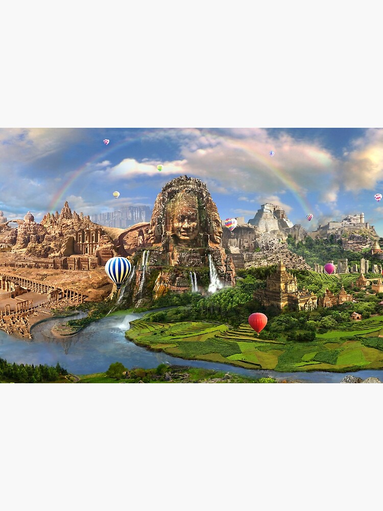 Valley Of The Temples - spiritual, peaceful temple art coexist by EPMattson