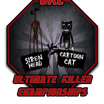 Artwork thumbnail, Sirenhead Siren vs Cartoon cat Horror Character, Are you afraid  by spudblinky