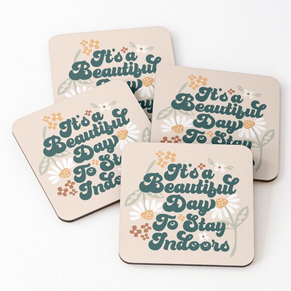 Item preview, It's a Beautiful Day To Stay Indoors - Green designed and sold by pesky-penguins.