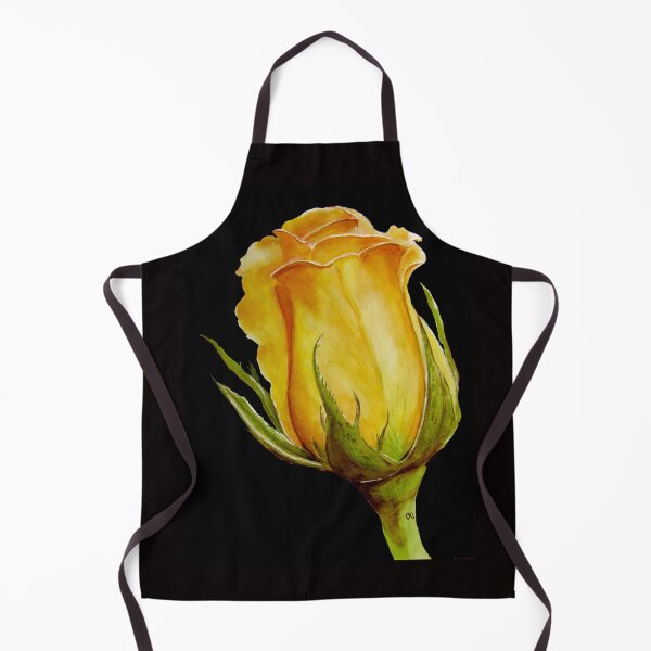 Yellow Rose Bud Apron
