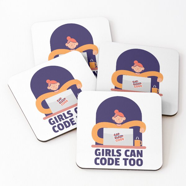 Item preview, Girls Can Code Too designed and sold by PrintbyPatty.