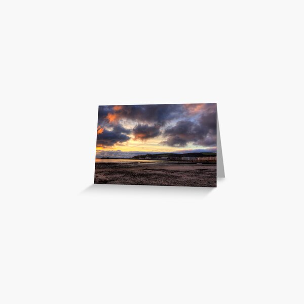 Dawn over Douglas in the Isle of Man Greeting Card