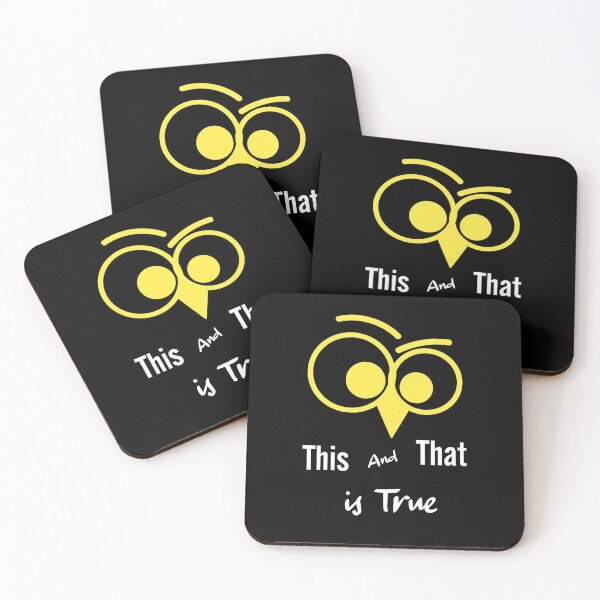 Item preview, This & That Is True - Yellow & White designed and sold by BumbleChynxBee.