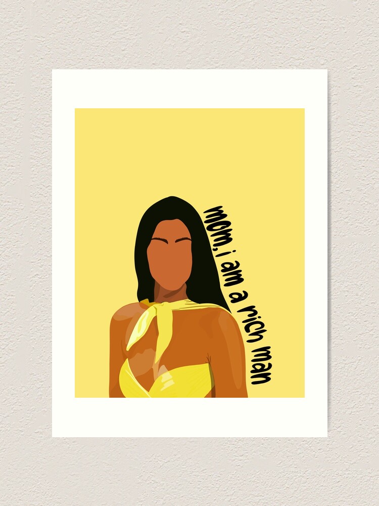 Mom I Am A Rich Man "mom, i am a rich man" Art Print by jrvillustrates | Redbubble