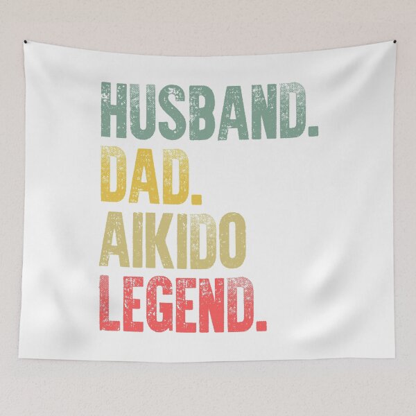 Item preview, Funny Men Vintage T Shirt Husband Dad Aikido Legend Retro designed and sold by Bendthetrend.
