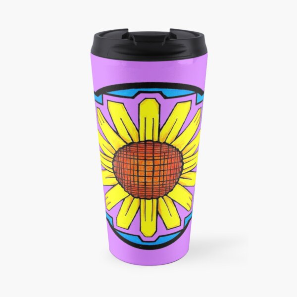 Graphic DAISY Doodle (yellow) Travel Mug