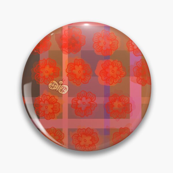 Item preview, Blossoms in Orange Red with Butterflies designed and sold by AltheaTheThird.