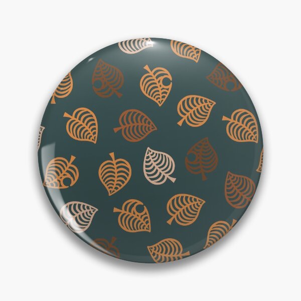 Item preview, Nook Leaf Aloha Logo - Orange on Dark Blue / Green Teal designed and sold by TheMajesticGoat.