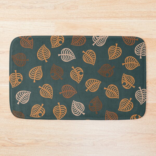 Item preview, Nook Leaf Aloha Logo - Orange on Dark Blue / Green Teal designed and sold by TheMajesticGoat.