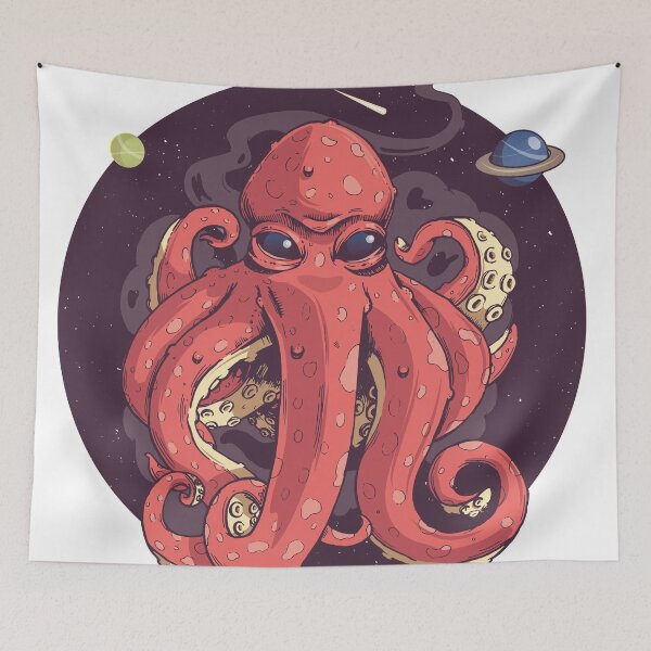 Item preview, Space Octopus squirting ink designed and sold by Bubsart78.