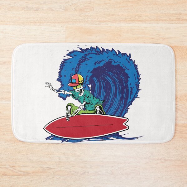 Item preview, Cool skeleton waves on the surfboard at surfing designed and sold by tarek25.