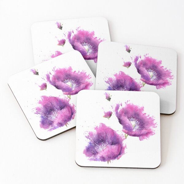 Artikelvorschau, Lila Mohnblumen entworfen und verkauft von Designs By Creation.