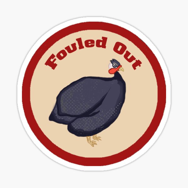 Fouled Out Merit Badge Sticker