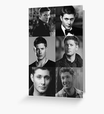 Dean Winchester Profile Edit Greeting Card