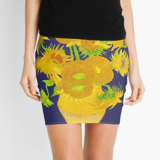 Van Gogh - Sunflowers Mini Skirt