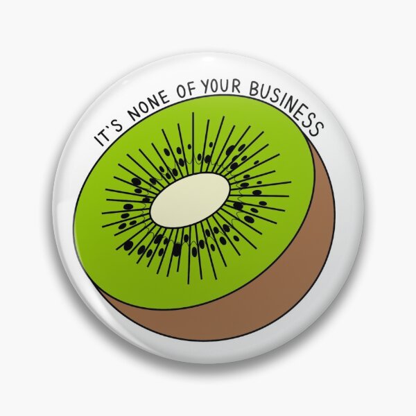 Item preview, It's None of Your Business (Kiwi) designed and sold by Beechwood-Cafe.