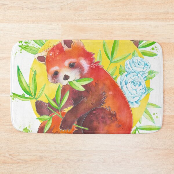 Item preview, Red Panda mit Bamboo Shoot designed and sold by YumePeachyPie.