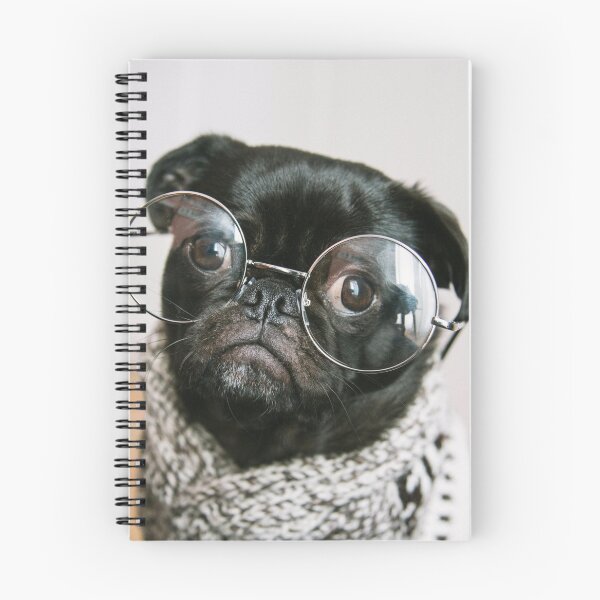 Item preview, Pug wearing glasses designed and sold by angieanguk.