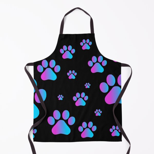 Item preview, Purple Blue Ombre Pawprint Pattern designed and sold by Deborah Camp.