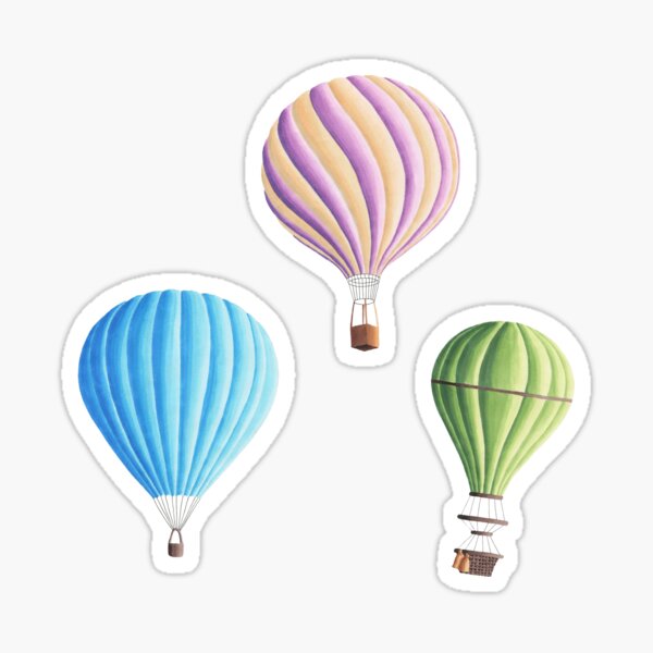 Romantic Hot Air Balloon Ride Stickers – MyKawaiiCrate