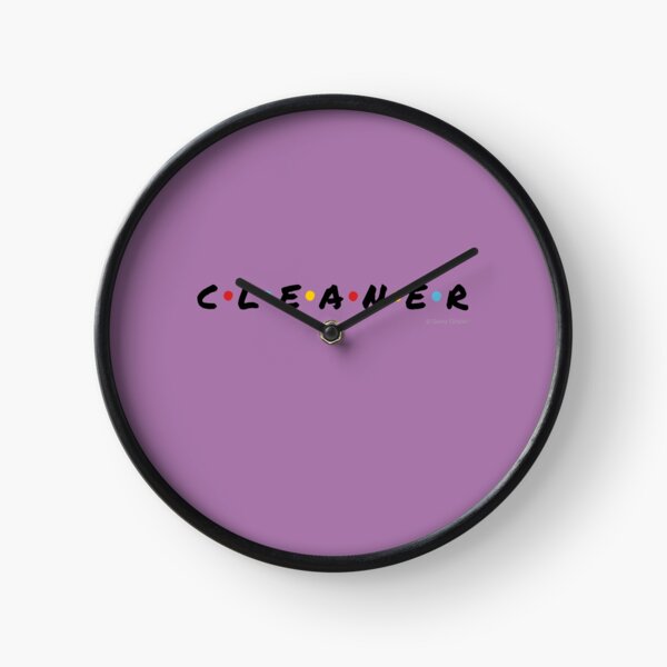 CLEANER - Funny Cleaning Shirts and Gifts Clock
